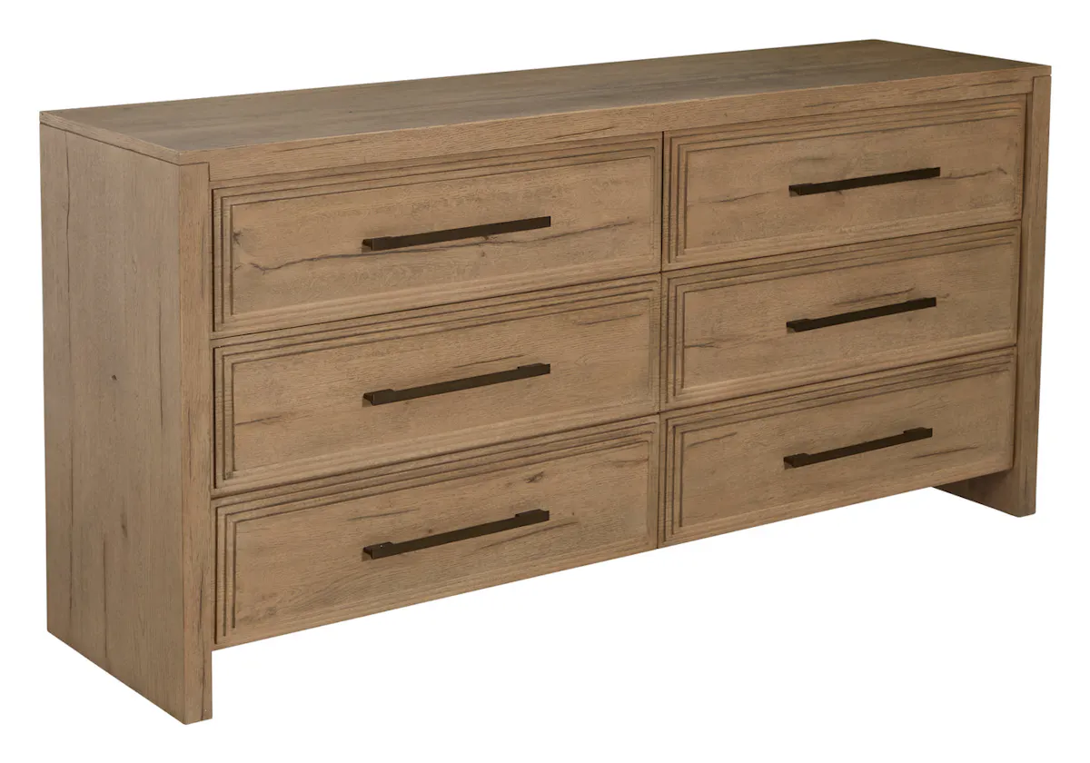 Gabby Home SCH-176045 Wren Oak Wood Dresser - 6 Drawers, Dawn Gabby Home SCH-176045 Wren Oak Wood Dresser - 6 Drawers, Dawn