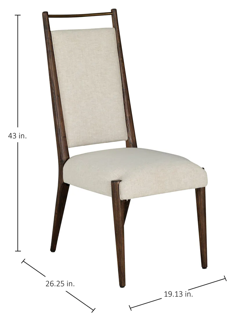 Gabby Home SCH-175989 Highland Oak High Back Dining Side Chair - Dusk Gabby Home SCH-175989 Highland Oak High Back Dining Side Chair - Dusk