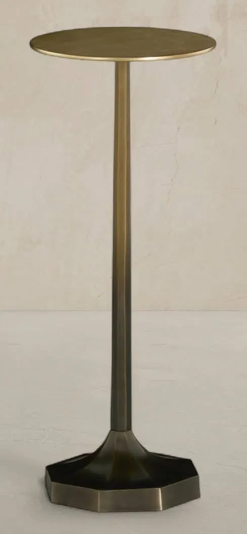 Gabby Home SCH-175937 Ombre Metal Circle Pedestal Drink Table