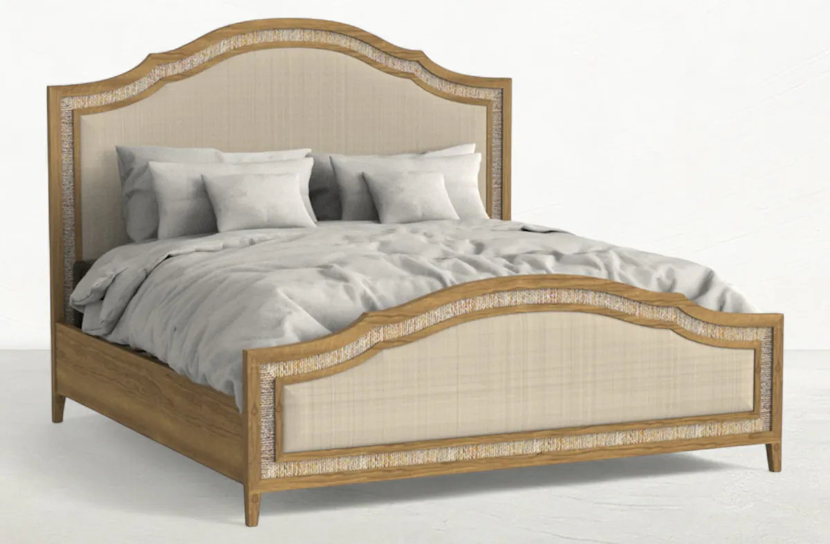 Gabby Home SCH-176075 Grand Bermuda Sungkai Wood Classic Bed - Queen, Sandbar Gabby Home SCH-176075 Grand Bermuda Sungkai Wood Classic Bed - Queen, Sandbar