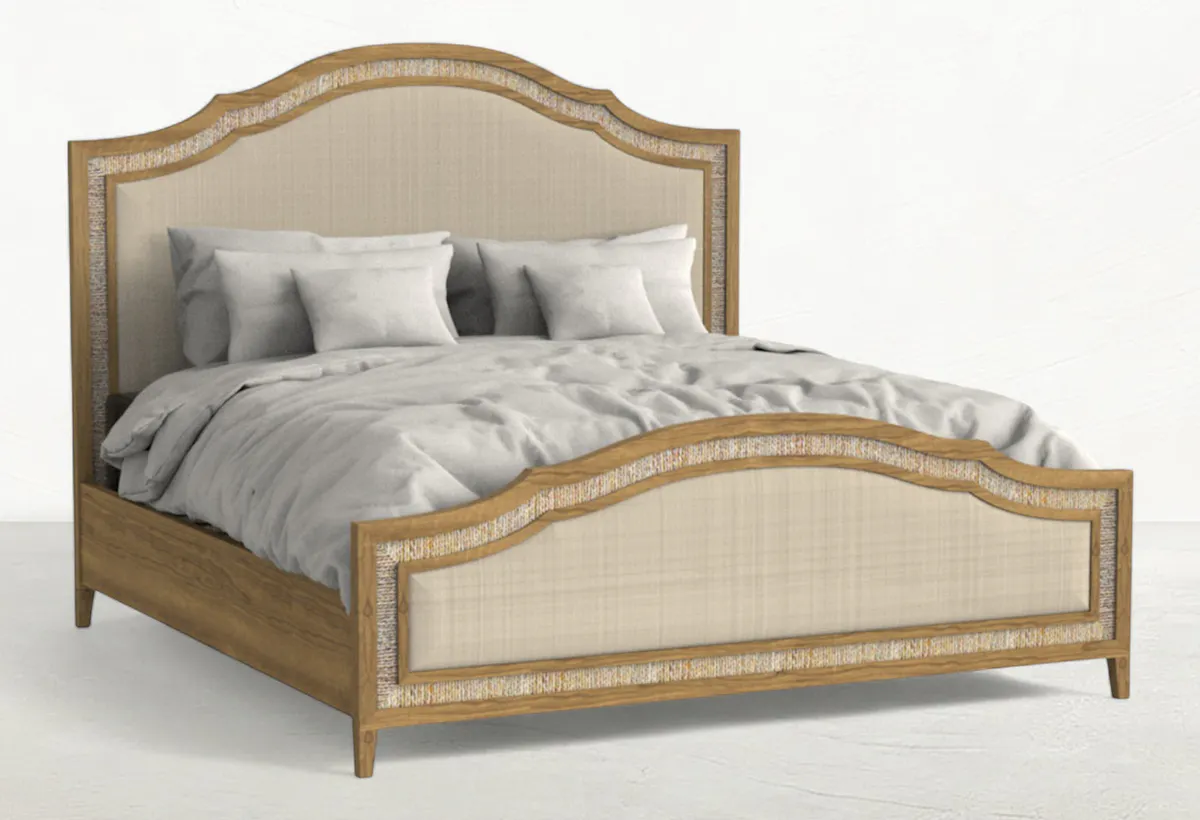 Gabby Home SCH-176075 Grand Bermuda Sungkai Wood Classic Bed - Queen, Sandbar Gabby Home SCH-176075 Grand Bermuda Sungkai Wood Classic Bed - Queen, Sandbar
