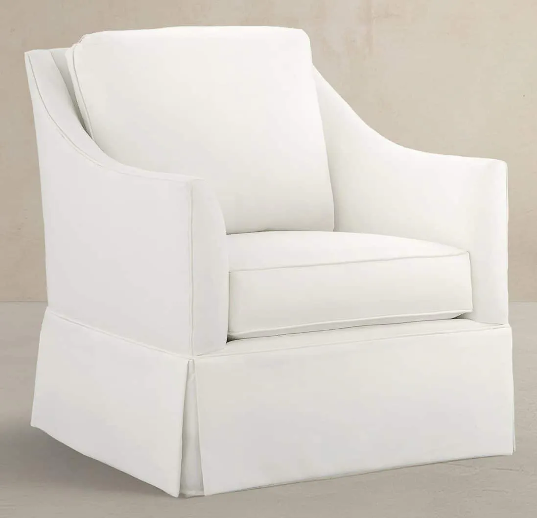 Gabby Home SCH-1007 Baldwin Upholstered Swivel Rocker – Swoop Arms