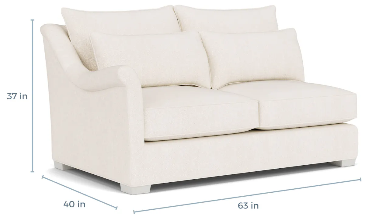 Gabby Home SCH-776 Westley Upholstered Sectional Loveseat, Shallow Seat - Left Facing Gabby Home SCH-776 Westley Upholstered Sectional Loveseat, Shallow Seat - Left Facing