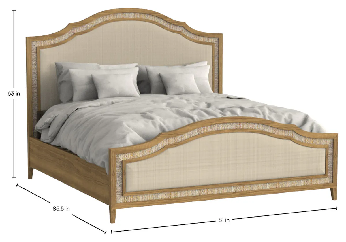 Gabby Home SCH-176065 Grand Bermuda Sungkai Wood Classic Bed - King, Sandbar Gabby Home SCH-176065 Grand Bermuda Sungkai Wood Classic Bed - King, Sandbar