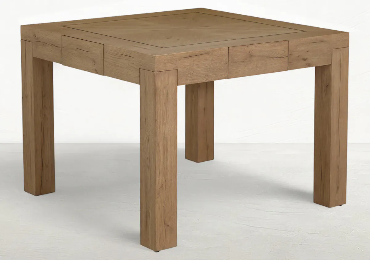 Gabby Home SCH-175970 Highland Oak Square Legged Dining Table - Dawn Gabby Home SCH-175970 Highland Oak Square Legged Dining Table - Dawn