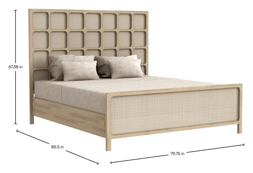 Gabby Home SCH-176061 Astwood Mahogany Wood Moroccan Bed - King, Drift Gabby Home SCH-176061 Astwood Mahogany Wood Moroccan Bed - King, Drift
