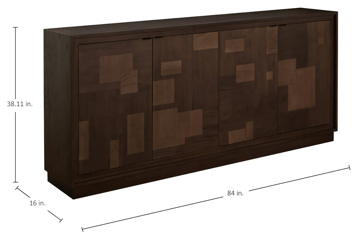 Gabby Home SCH-176049 Elwood Assorted Wood Sideboard - 4 Shelves, Dusk Gabby Home SCH-176049 Elwood Assorted Wood Sideboard - 4 Shelves, Dusk