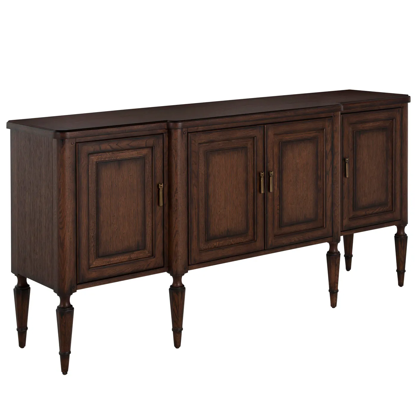 Gabby Home SCH-176051 Mathis Wood Sideboard – 3 Shelves, Rustic Antique Oak