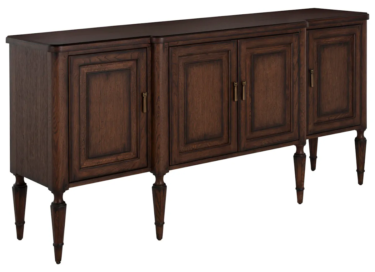 Gabby Home SCH-176051 Mathis Wood Sideboard - 3 Shelves, Rustic Antique Oak Gabby Home SCH-176051 Mathis Wood Sideboard - 3 Shelves, Rustic Antique Oak