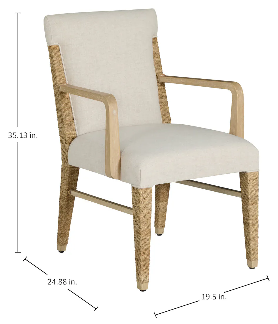 Gabby Home SCH-175990 Maris Mahogany Handwoven Dining Arm Chair Gabby Home SCH-175990 Maris Mahogany Handwoven Dining Arm Chair