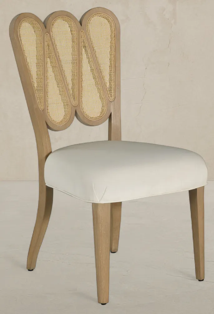 Gabby Home SCH-175998 Wave Mahogany Curved Frame Dining Side Chair - Drift Gabby Home SCH-175998 Wave Mahogany Curved Frame Dining Side Chair - Drift