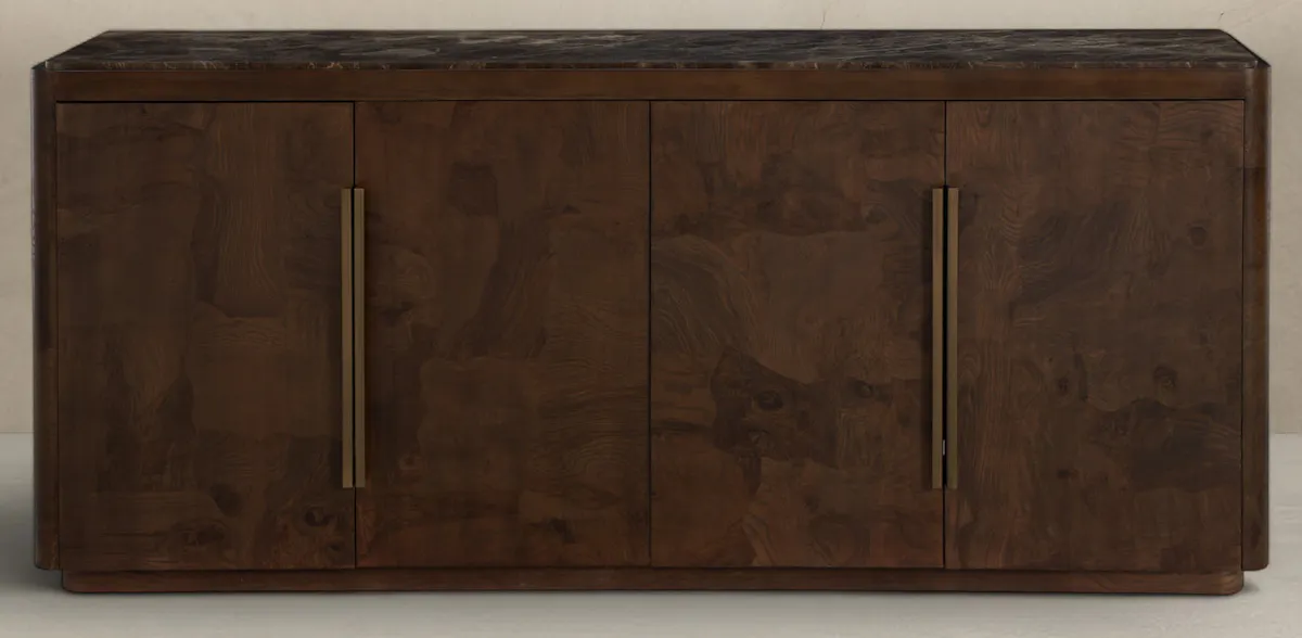 Gabby Home SCH-176052 Summit Ash Burl Sideboard - 2 Shelves, Dusk Gabby Home SCH-176052 Summit Ash Burl Sideboard - 2 Shelves, Dusk