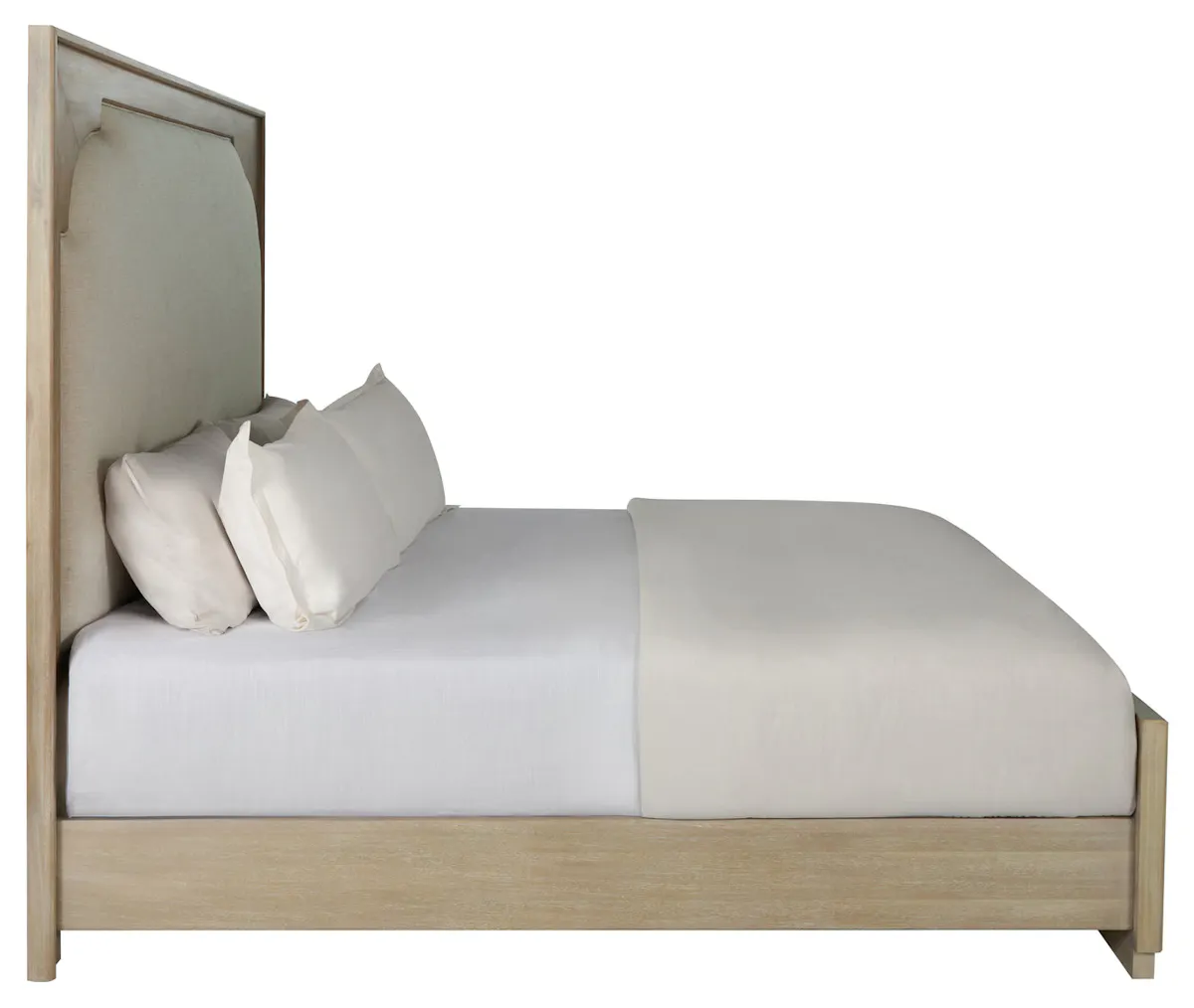 Gabby Home SCH-176079 Windsor Upholstered Mahogany Wood Bed - Queen, Drift Gabby Home SCH-176079 Windsor Upholstered Mahogany Wood Bed - Queen, Drift