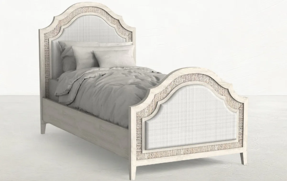 Gabby Home SCH-176088 Grand Bermuda Classic Twin Bed - Whitewash Gabby Home SCH-176088 Grand Bermuda Classic Twin Bed - Whitewash