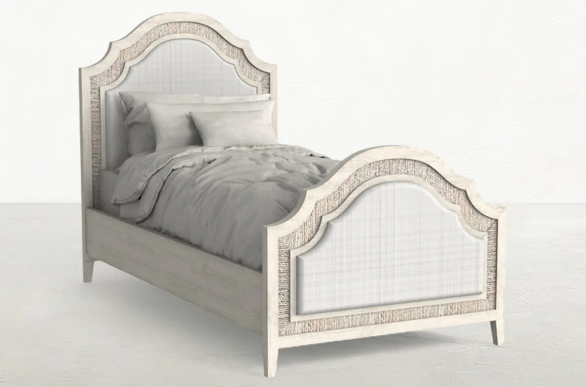 Gabby Home SCH-176088 Grand Bermuda Classic Twin Bed - Whitewash Gabby Home SCH-176088 Grand Bermuda Classic Twin Bed - Whitewash
