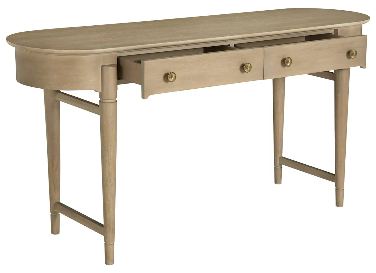 Gabby Home SCH-175959 Rosebank Mahogany Wood Oval Trestle Console Table Gabby Home SCH-175959 Rosebank Mahogany Wood Oval Trestle Console Table