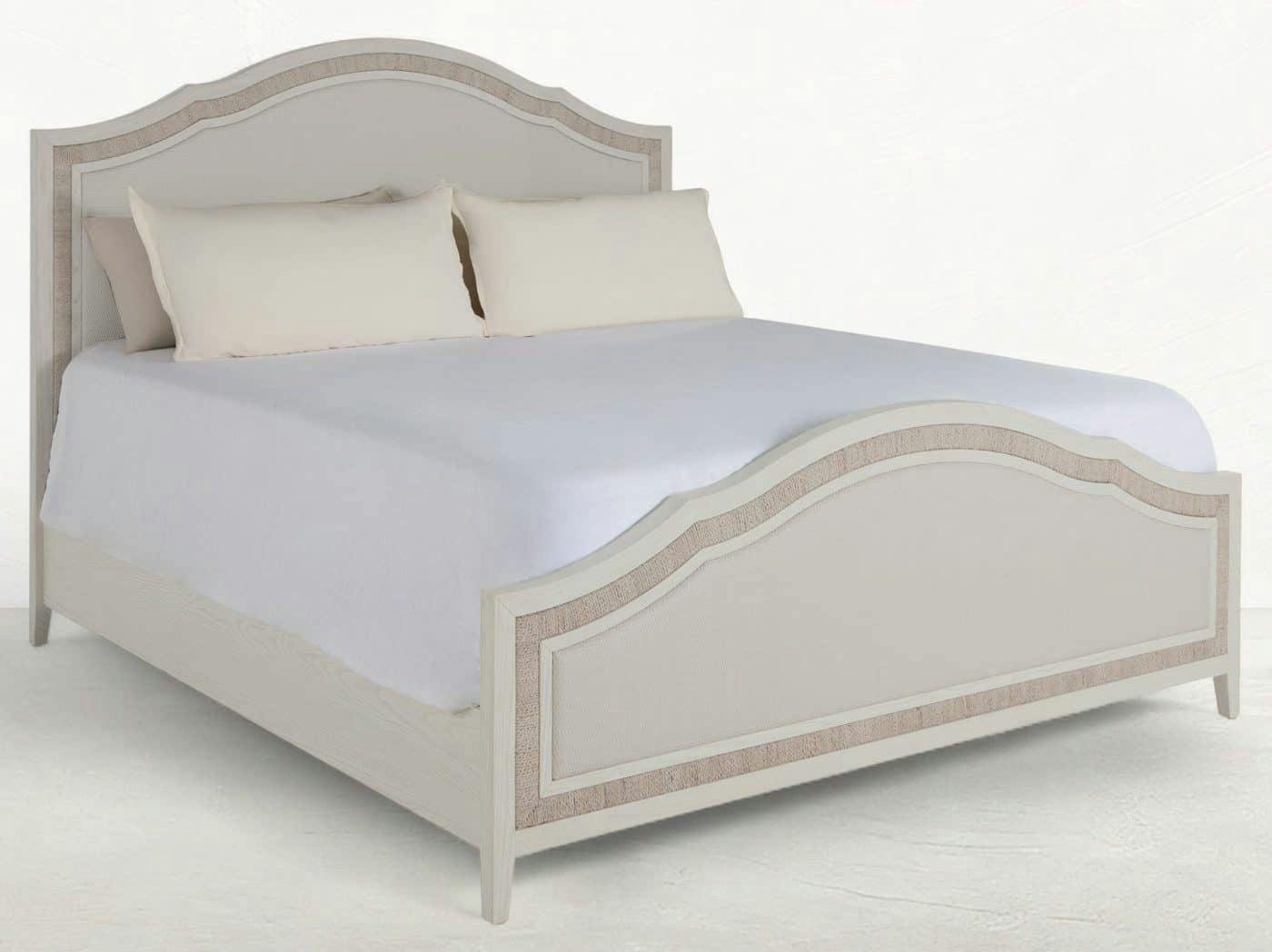 Gabby Home SCH-176076 Grand Bermuda Sungkai Wood Classic Bed – Queen, Whitewash