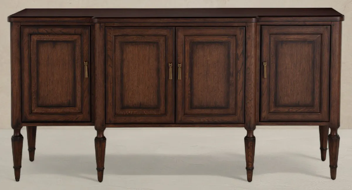Gabby Home SCH-176051 Mathis Wood Sideboard - 3 Shelves, Rustic Antique Oak Gabby Home SCH-176051 Mathis Wood Sideboard - 3 Shelves, Rustic Antique Oak