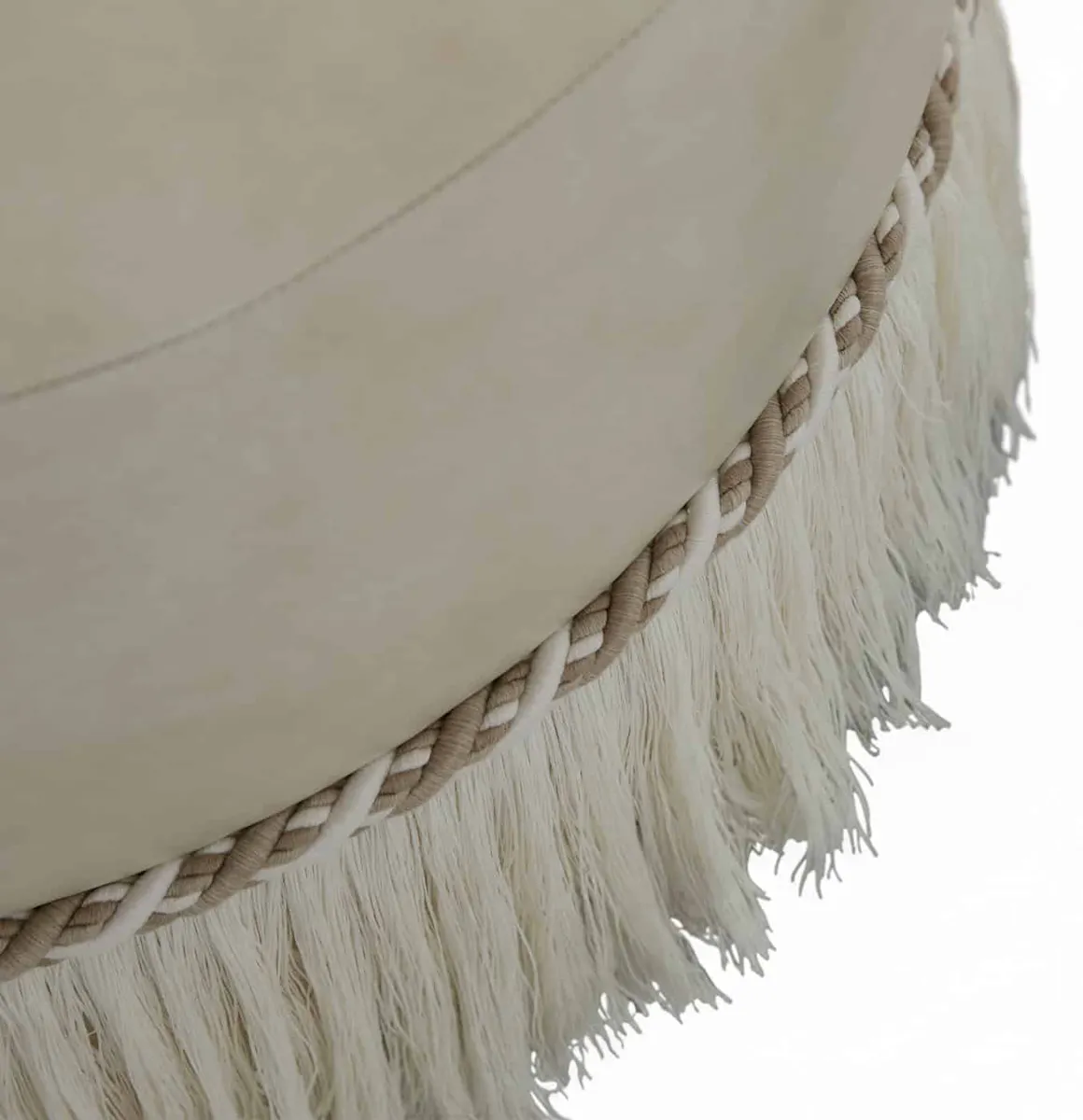 Gabby Home SCH-3110P Siren Fringe Upholstered Pouf Gabby Home SCH-3110P Siren Fringe Upholstered Pouf