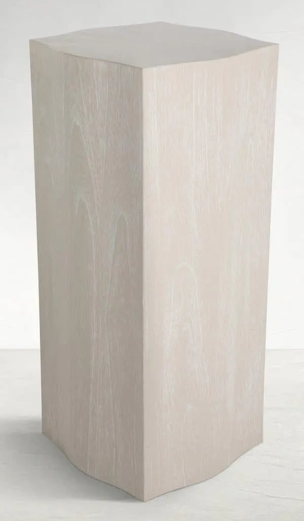 Gabby Home SCH-170170 Wes Mahogany Wood Unique Pedestal Accent Table