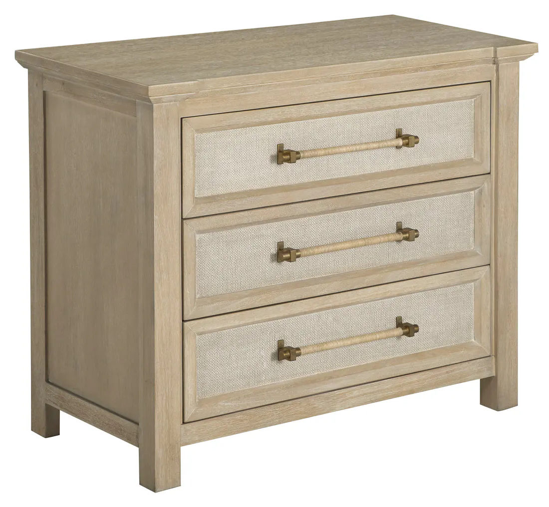 Gabby Home SCH-176017 Astwood Mahogany Wood Nightstand - 3 Drawers, Drift Gabby Home SCH-176017 Astwood Mahogany Wood Nightstand - 3 Drawers, Drift