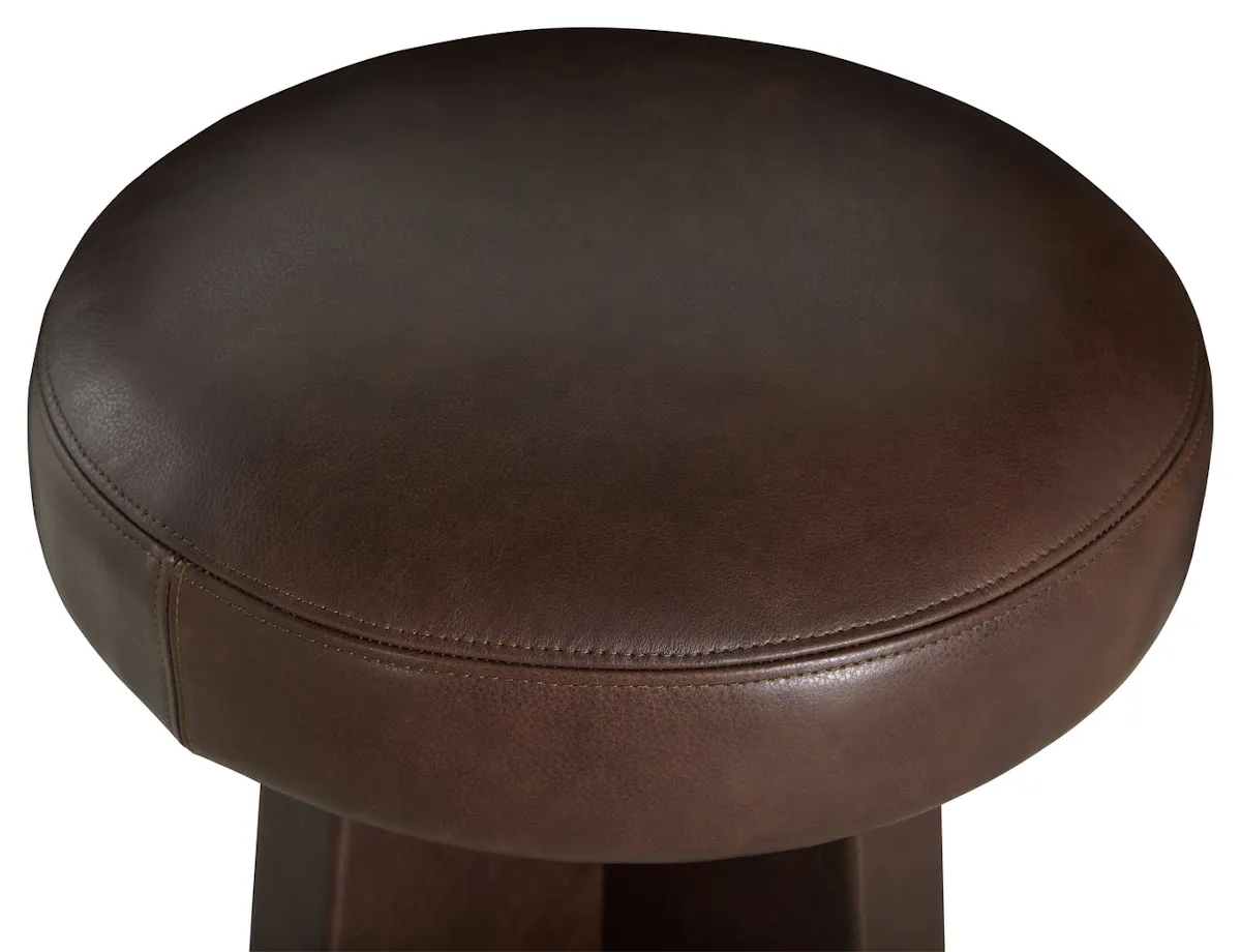 Gabby Home SCH-176003 Plateau Leather Swivel Counter Stool - Dusk Gabby Home SCH-176003 Plateau Leather Swivel Counter Stool - Dusk