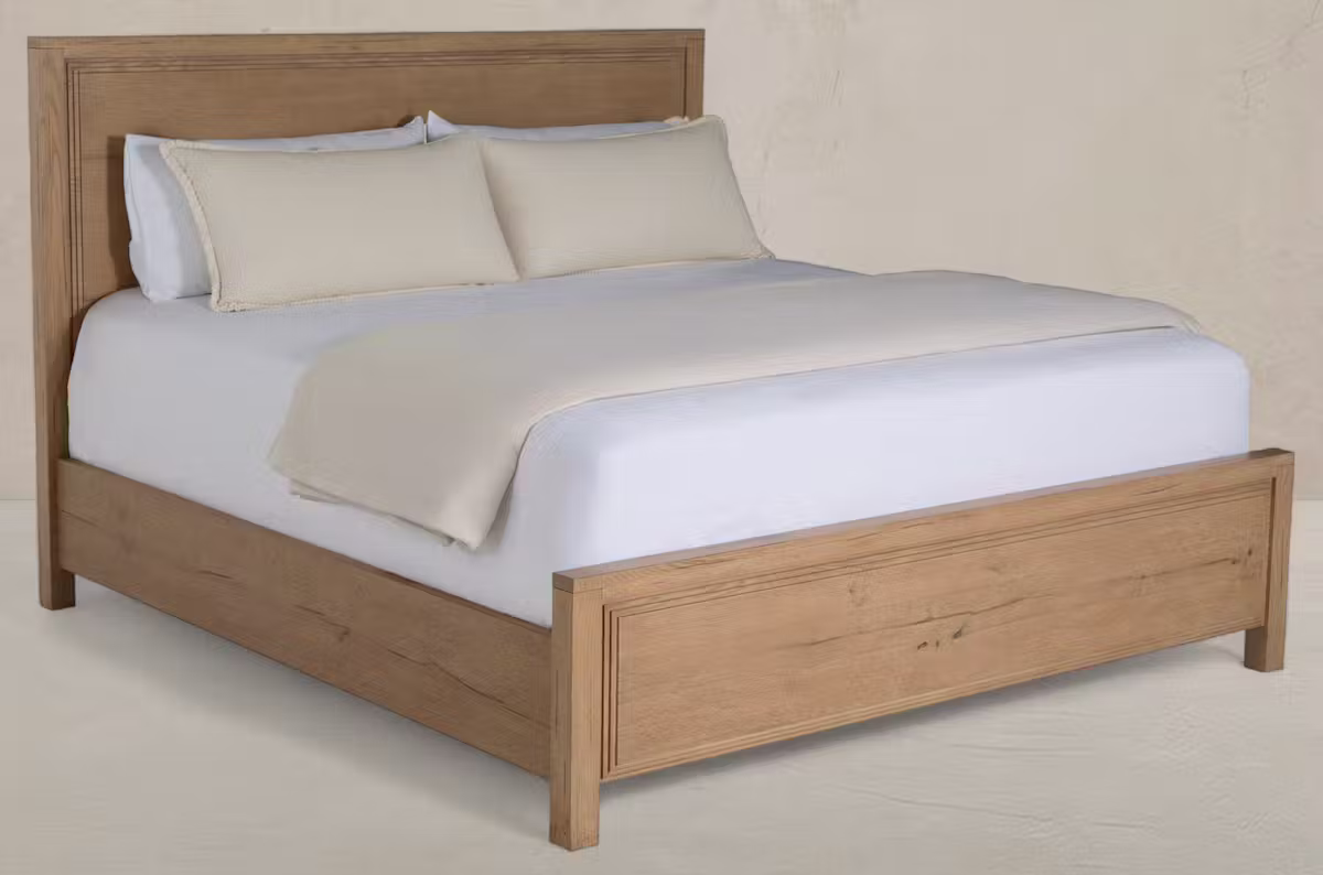 Gabby Home SCH-176069 Wren Oak Wood Bed - King, Dawn Gabby Home SCH-176069 Wren Oak Wood Bed - King, Dawn