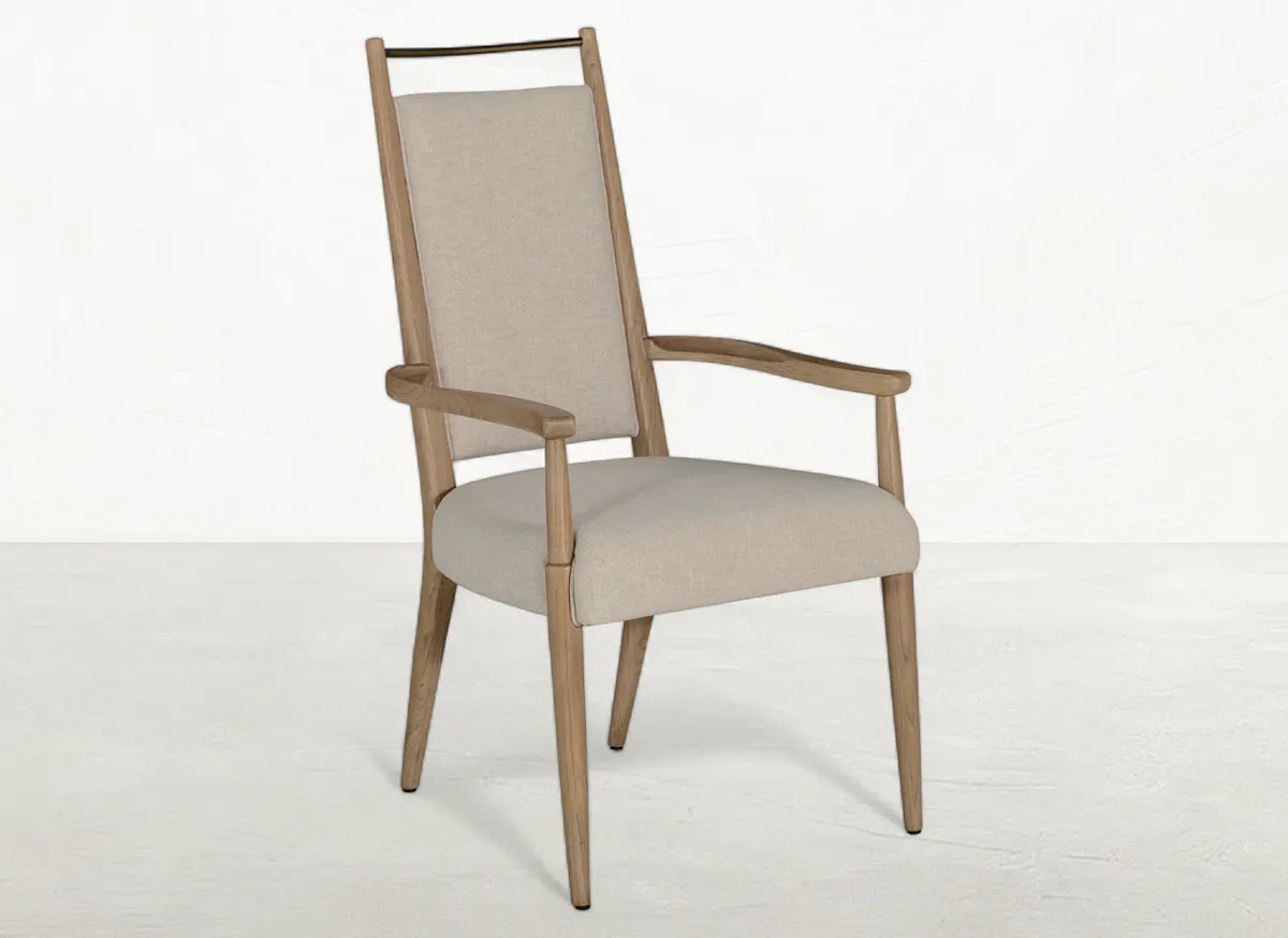 Gabby Home SCH-175986 Highland Oak High Back Dining Arm Chair - Dawn Gabby Home SCH-175986 Highland Oak High Back Dining Arm Chair - Dawn