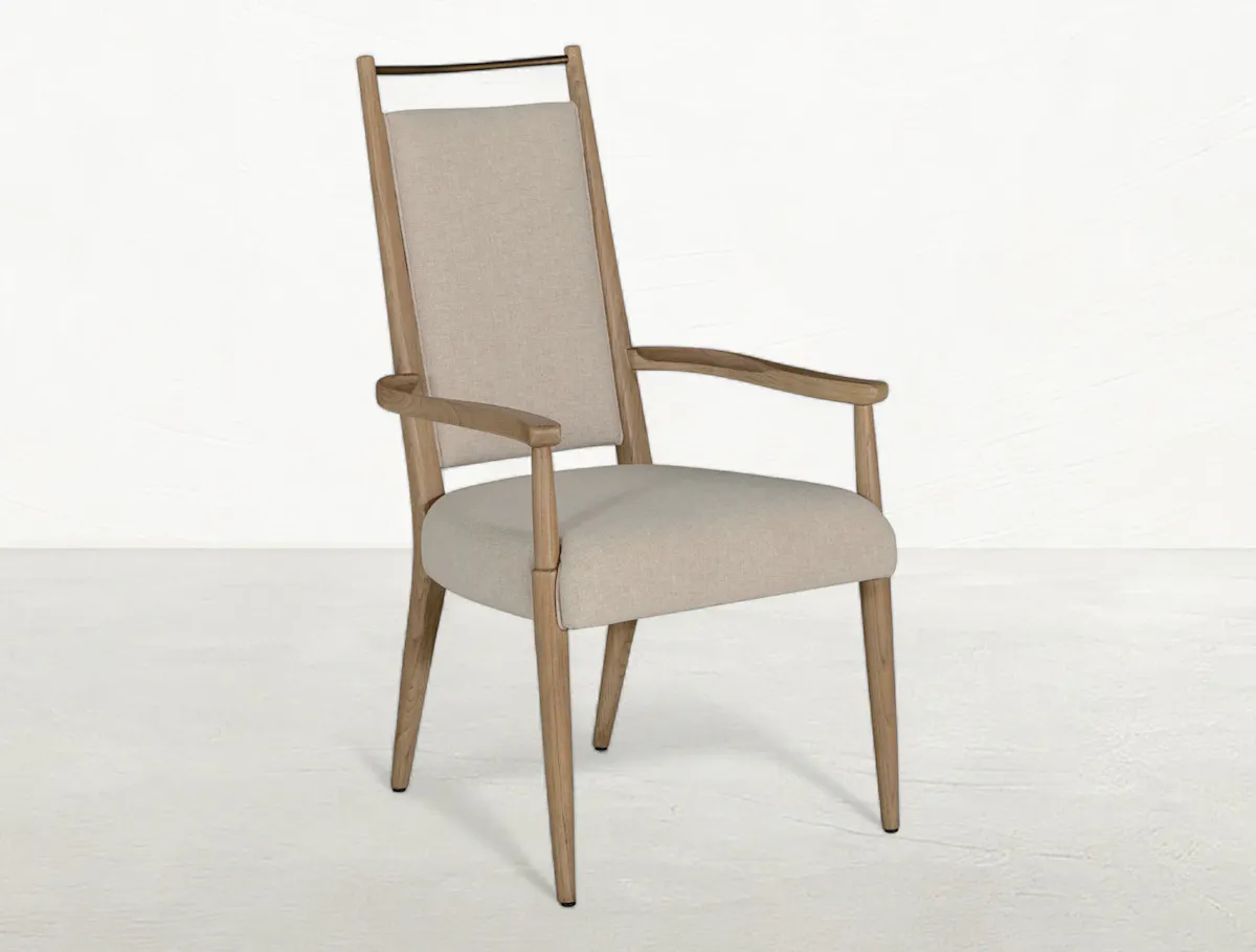 Gabby Home SCH-175986 Highland Oak High Back Dining Arm Chair - Dawn Gabby Home SCH-175986 Highland Oak High Back Dining Arm Chair - Dawn