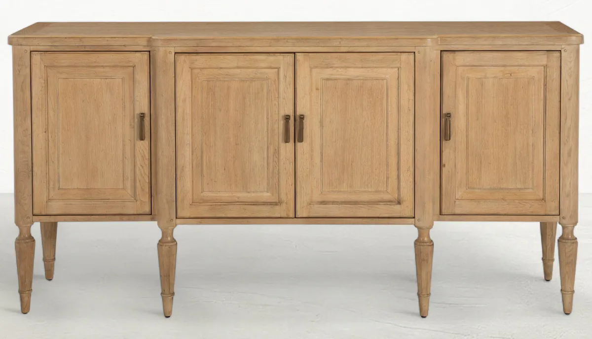 Gabby Home SCH-176050 Mathis Wood Sideboard - 3 Shelves, Rustic French Oak Gabby Home SCH-176050 Mathis Wood Sideboard - 3 Shelves, Rustic French Oak
