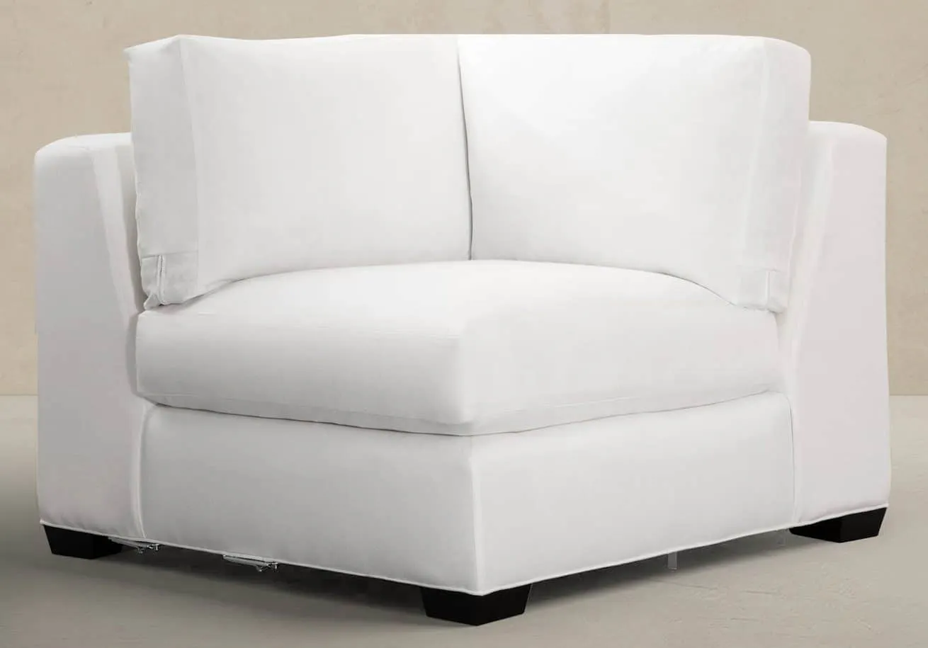 Gabby Home SCH-1041 Tedesco Upholstered Sectional Square Corner Chair – Left/Right Facing