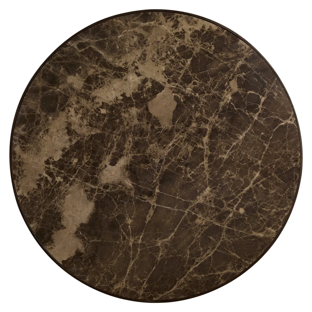 Gabby Home SCH-175969 Summit Ash Burl Circle Pedestal Coffee Table - Dusk Gabby Home SCH-175969 Summit Ash Burl Circle Pedestal Coffee Table - Dusk