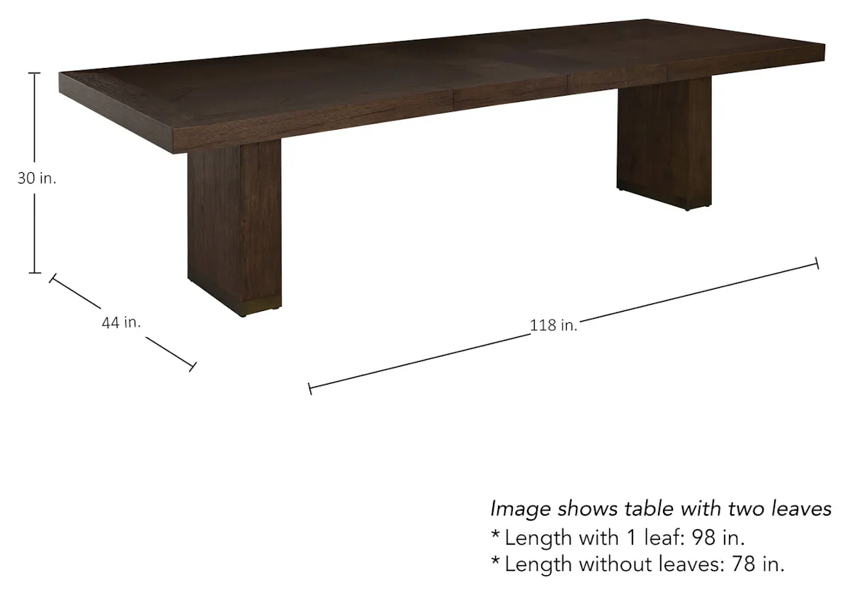 Gabby Home SCH-175975 Highland Oak Rectangle Legged Extension Dining Table - Dusk Gabby Home SCH-175975 Highland Oak Rectangle Legged Extension Dining Table - Dusk