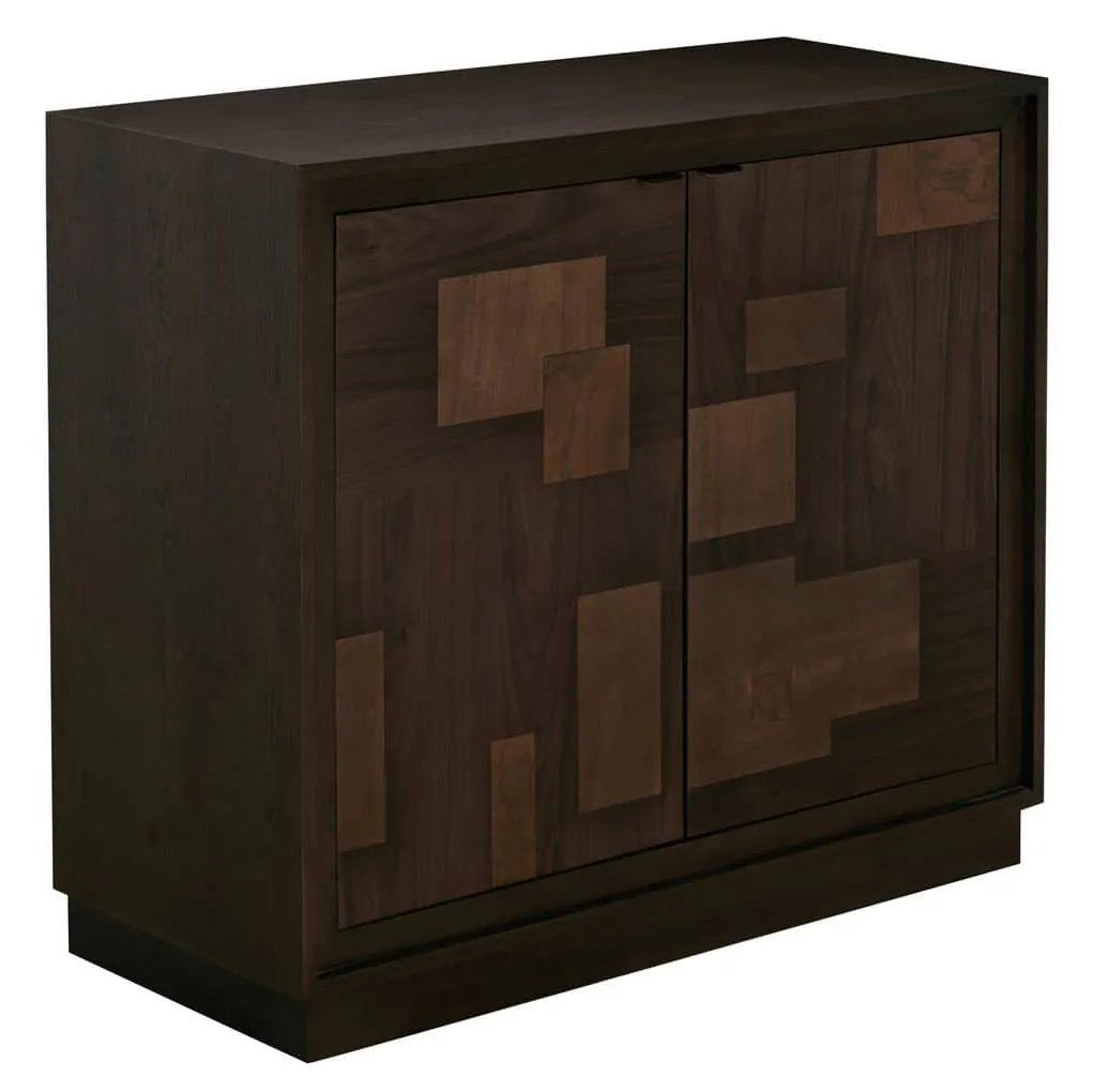 Gabby Home SCH-176048 Elwood Assorted Wood Accent Chest – 2 Shelves, Dusk