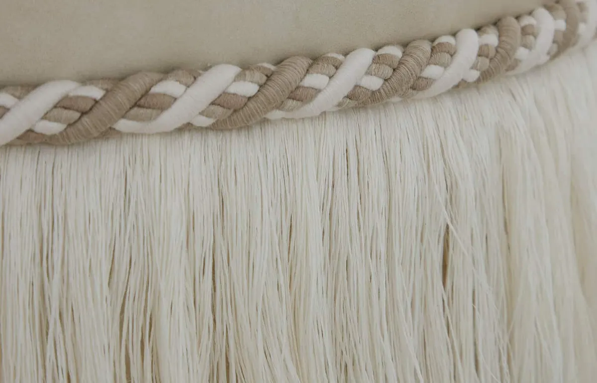 Gabby Home SCH-3110P Siren Fringe Upholstered Pouf Gabby Home SCH-3110P Siren Fringe Upholstered Pouf
