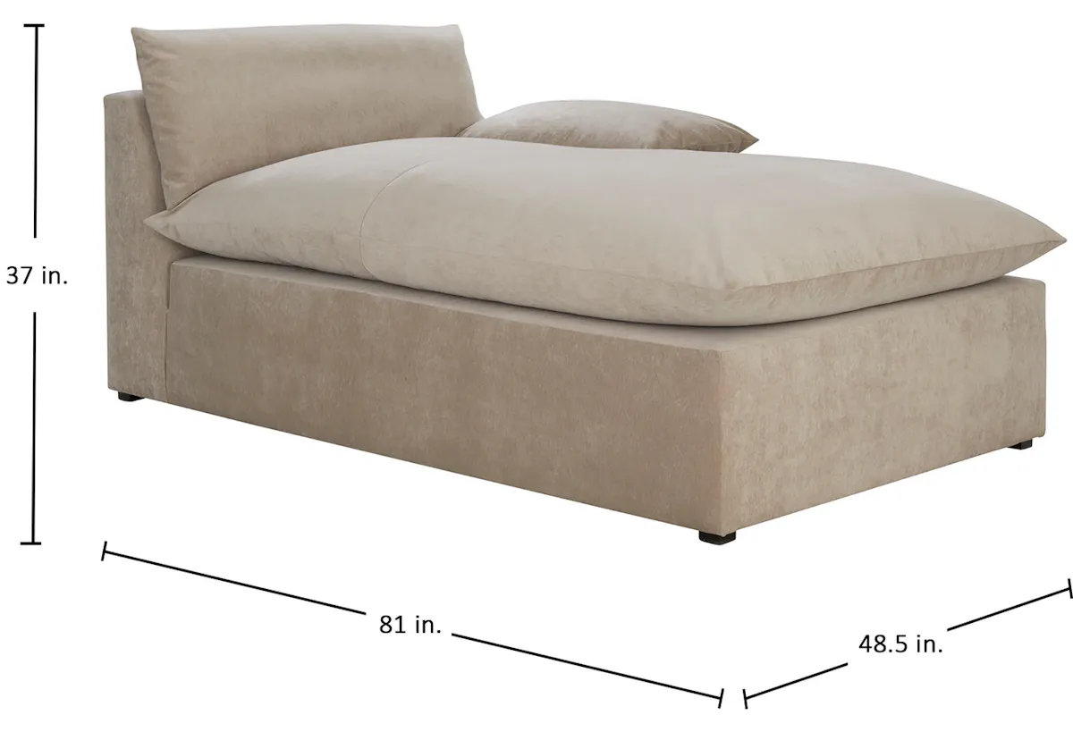Gabby Home SCH-5961 Carrera Bay Upholstered Sectional Chaise - Right Facing Gabby Home SCH-5961 Carrera Bay Upholstered Sectional Chaise - Right Facing