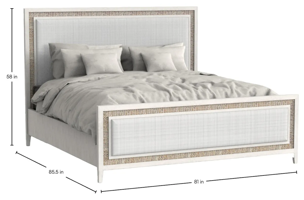 Gabby Home SCH-176067 Grand Bermuda Sungkai Wood Bed - King, Whitewash Gabby Home SCH-176067 Grand Bermuda Sungkai Wood Bed - King, Whitewash