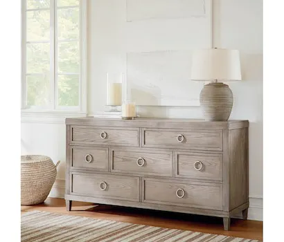 Bassett 2768-0237Z Ventura Dresser Chalk Slate Bassett 2768-0237Z Ventura Dresser Chalk Slate