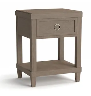 Bassett 2768-0271Z Ventura Bedside Table Chalk Slate Bassett 2768-0271Z Ventura Bedside Table Chalk Slate