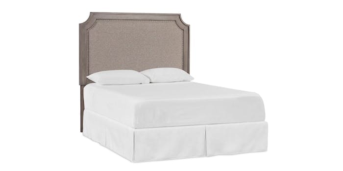 Bassett 2768-H163 Ventura Upholstered King Headboard Chalk Slate