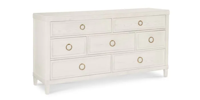 Bassett Furniture 2968-0237Z Ventura Dresser Shell White