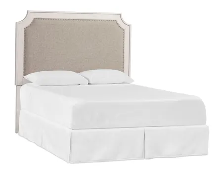 Bassett 2968-H163 Ventura Upholstered King Headboard Shell White Bassett 2968-H163 Ventura Upholstered King Headboard Shell White
