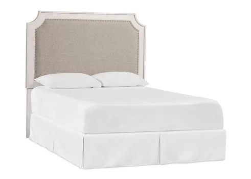 Bassett 2968-H163 Ventura Upholstered King Headboard Shell White Bassett 2968-H163 Ventura Upholstered King Headboard Shell White