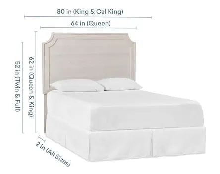 Bassett 2968-H146 Ventura Panel Full Headboard Shell White Bassett 2968-H146 Ventura Panel Full Headboard Shell White