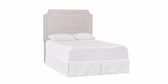 Bassett 2968-H166S Ventura Panel King Headboard Shell White