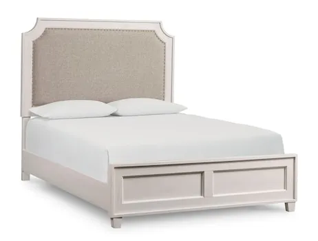 Bassett 2968-K153 Ventura Upholstered Queen Bed Shell White Bassett 2968-K153 Ventura Upholstered Queen Bed Shell White