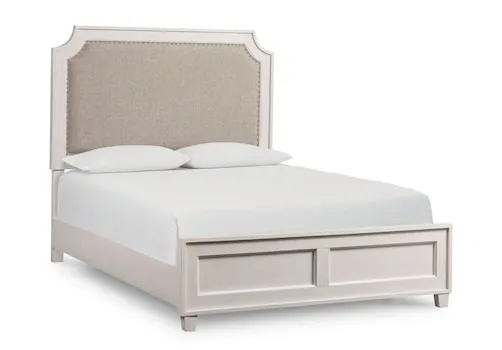 Bassett 2968-K153 Ventura Upholstered Queen Bed Shell White Bassett 2968-K153 Ventura Upholstered Queen Bed Shell White