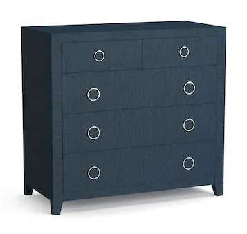 Bassett 6R68-0620Z Ventura Raffia Chest Pacific Blue Bassett 6R68-0620Z Ventura Raffia Chest Pacific Blue