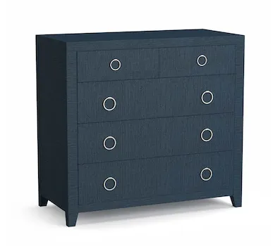 Bassett 6R68-0620Z Ventura Raffia Chest Pacific Blue Bassett 6R68-0620Z Ventura Raffia Chest Pacific Blue