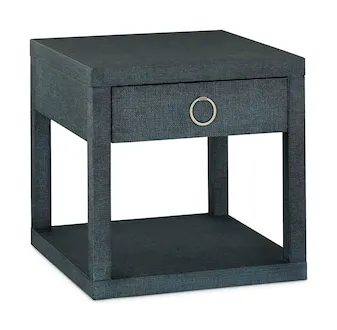 Bassett 6R68-0665Z Ventura Raffia End Table Pacific Blue Bassett 6R68-0665Z Ventura Raffia End Table Pacific Blue